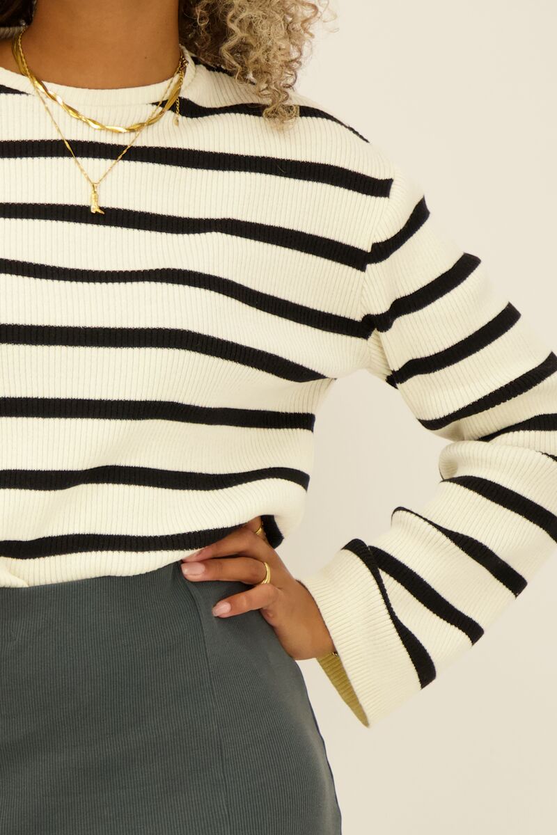 Striped top with loose sleeves | My Jewellery