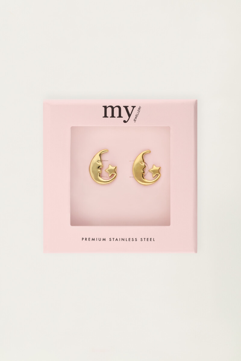 Studs moon and star | My Jewellery