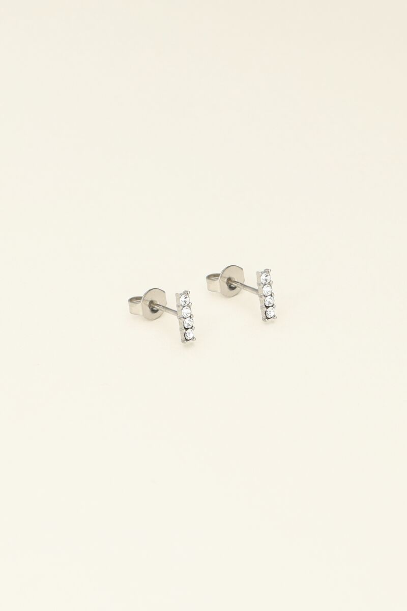 Studs met strass steentjes 