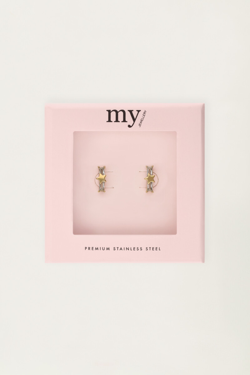 Studs star with rhinestones | My Jewellery