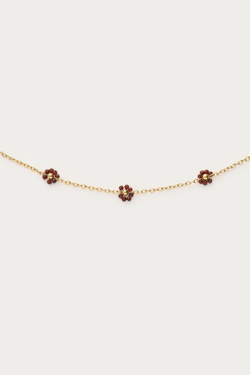 Sunrocks bracelet with brown flowers | My Jewellery