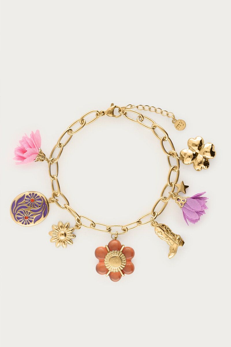 Sunrocks bracelet with multicoloured charms | My Jewellery