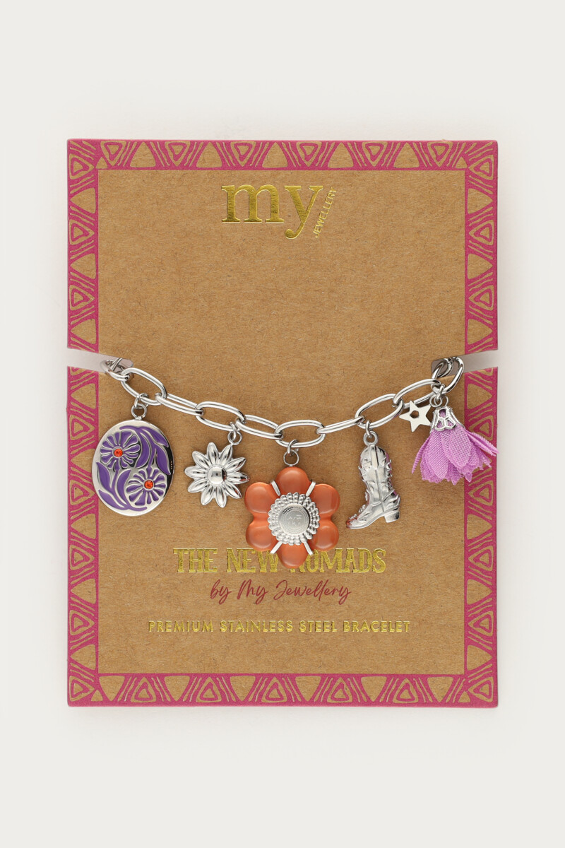 Sunrocks bracelet with multicoloured charms | My Jewellery