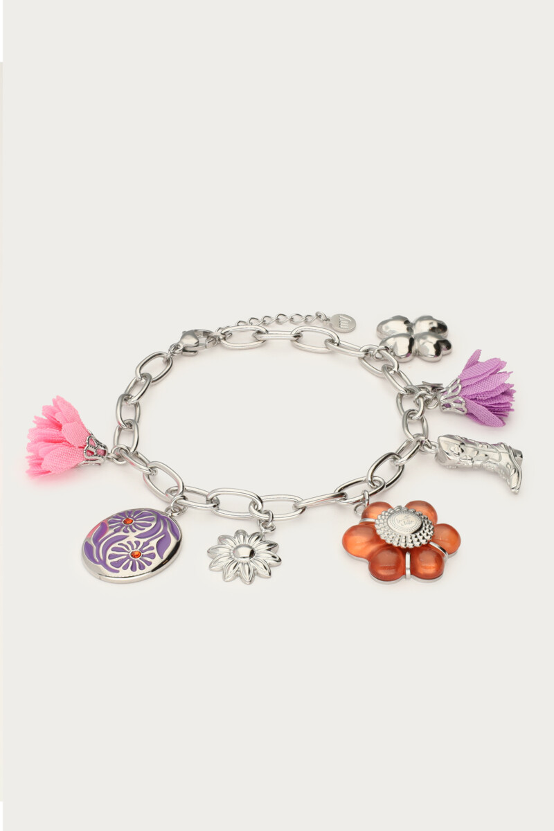 Sunrocks bracelet with multicoloured charms | My Jewellery