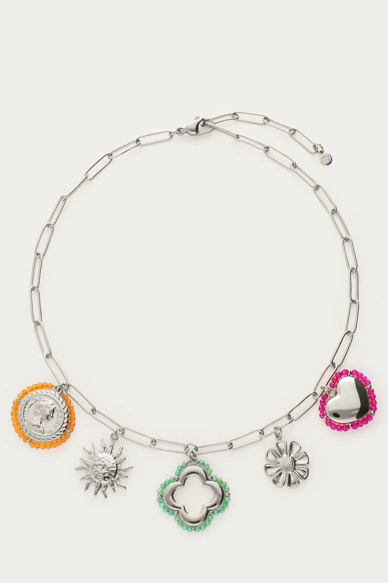 Sunrocks charm necklace with charms and beads | My Jewellery