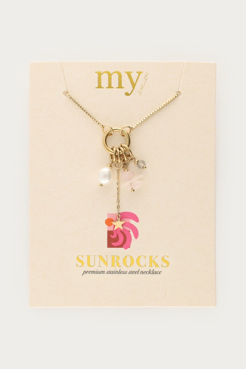 Sunrocks necklace with star and natural pearl | My Jewellery