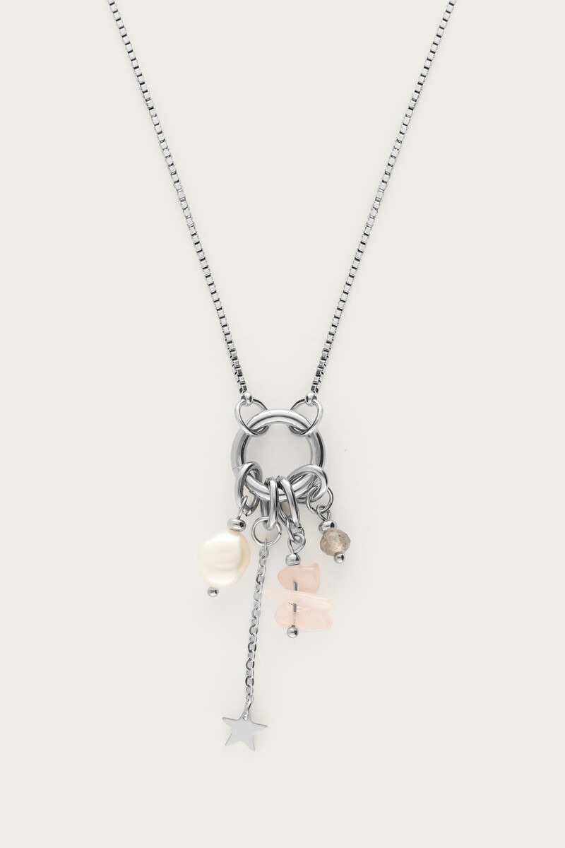 Sunrocks ketting met ster en natuurlijke parel