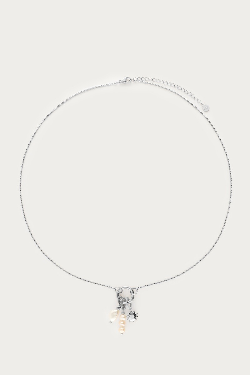 Sunrocks necklace with sun and natural pearl | My Jewellery