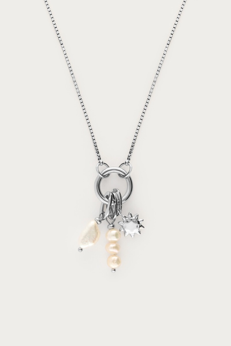 Sunrocks ketting met zon en natuurlijke parel