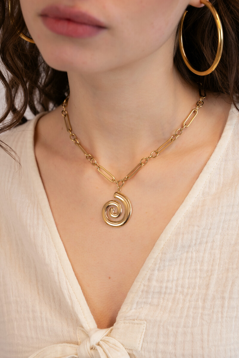 Sunrocks flat shell link necklace | My Jewellery