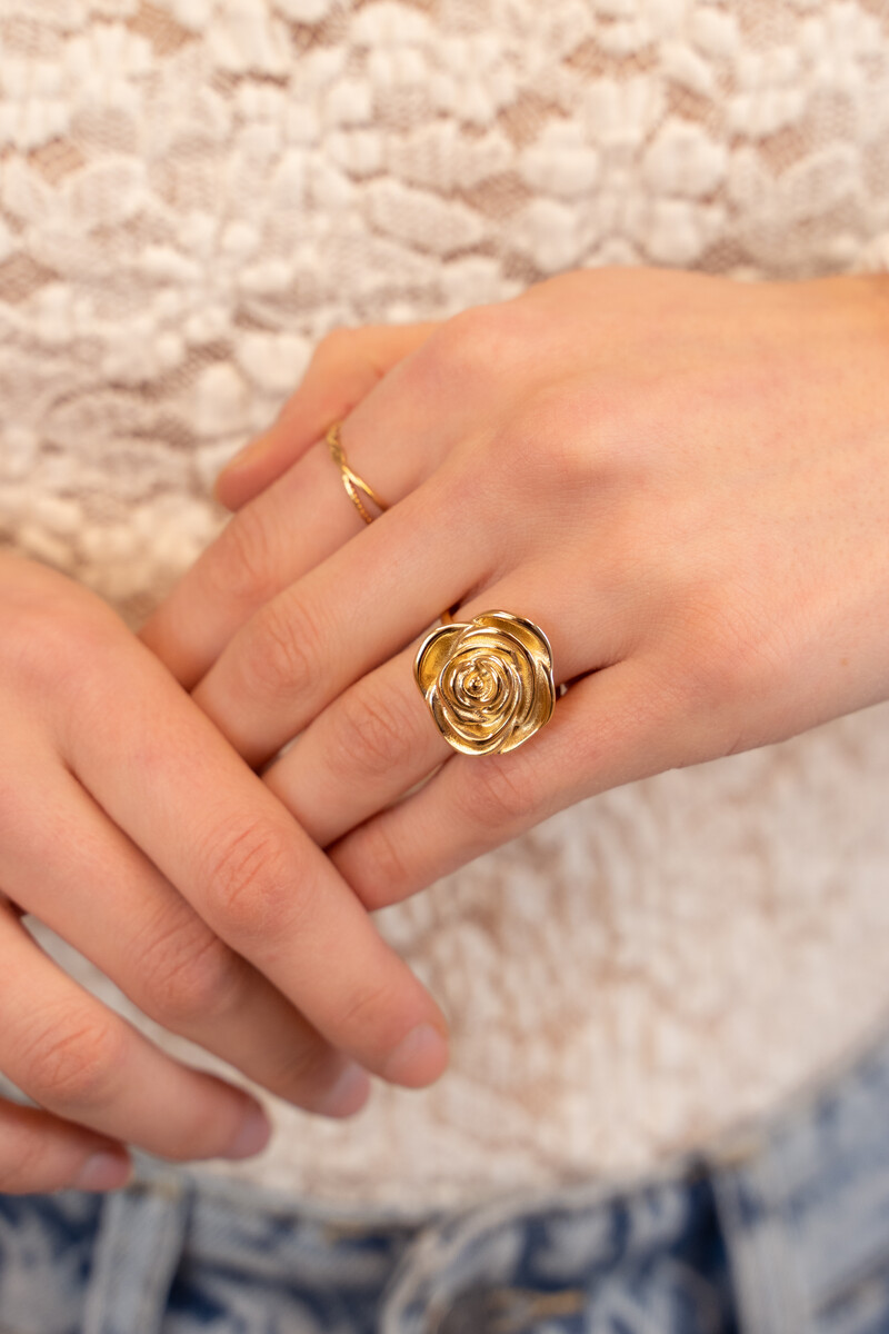 Sunrocks ring with statement rose | My Jewellery