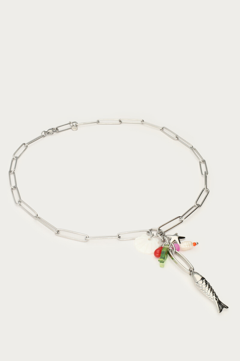 Sunrocks link necklace with ocean charms | My Jewellery