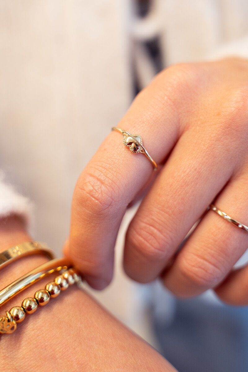 Starry ring with heart planet | My Jewellery
