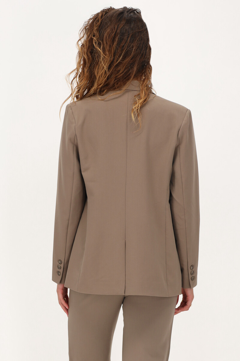 Taupe blazer with double buttons | My Jewellery