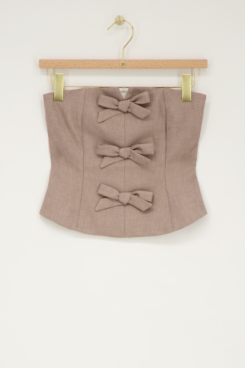 Top bustier avec nœuds | - My jewellery - Modalova