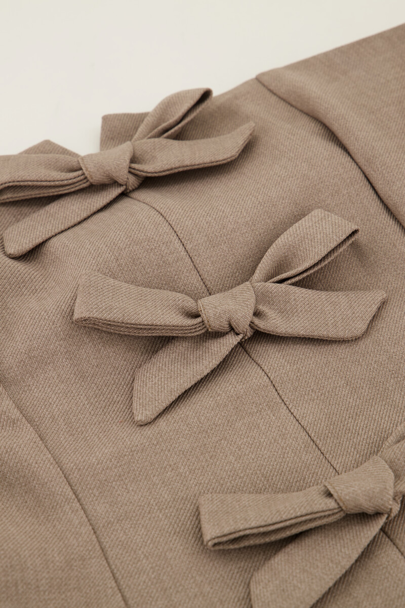 Beige corset top with bows | My Jewellery