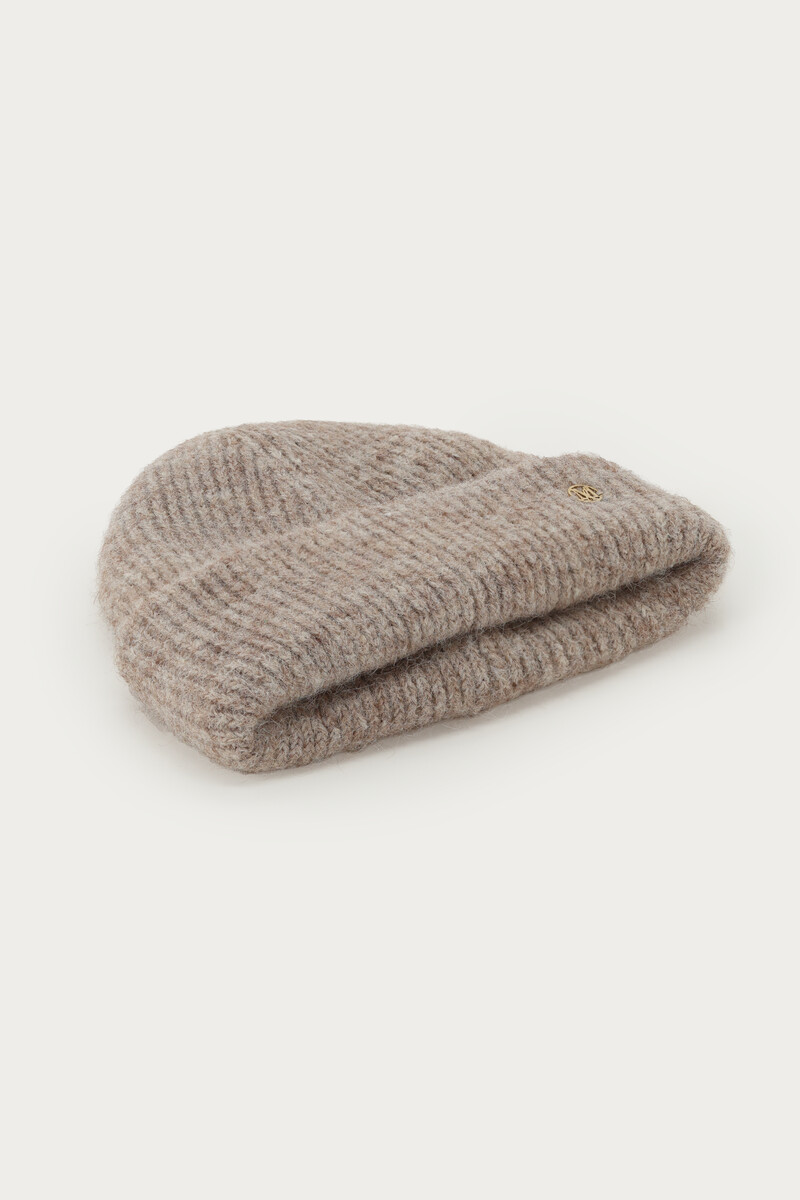 Taupe knit beanie | My Jewellery