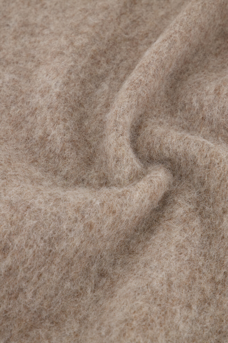 Taupe scarf with fringing | My Jewellery