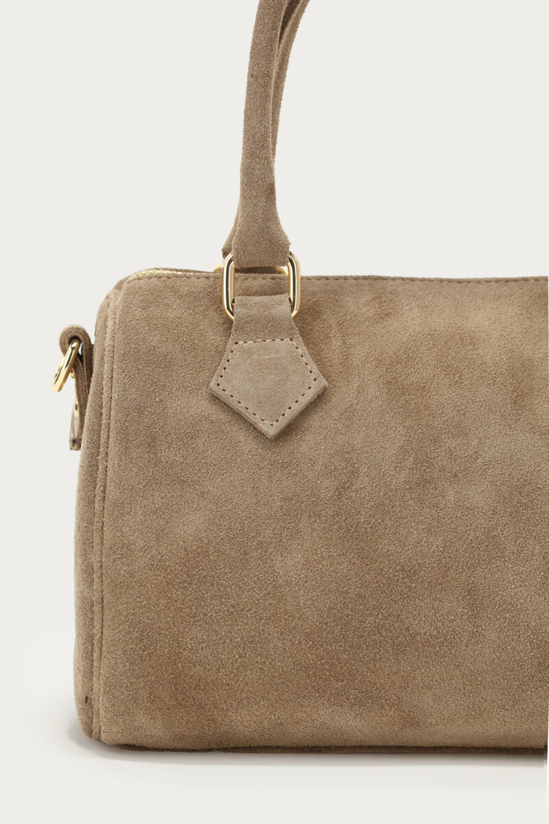 Taupe suede bag | My Jewellery