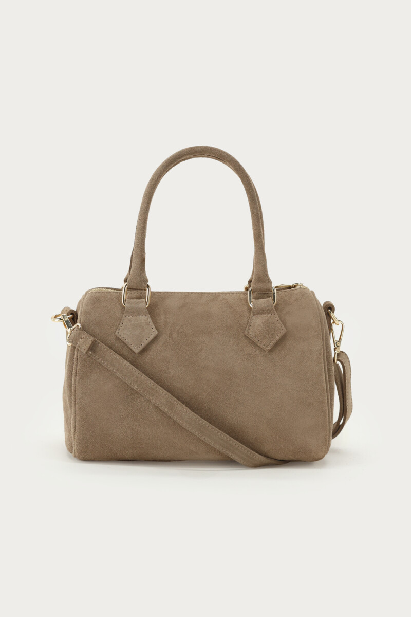 Taupe suede bag | My Jewellery
