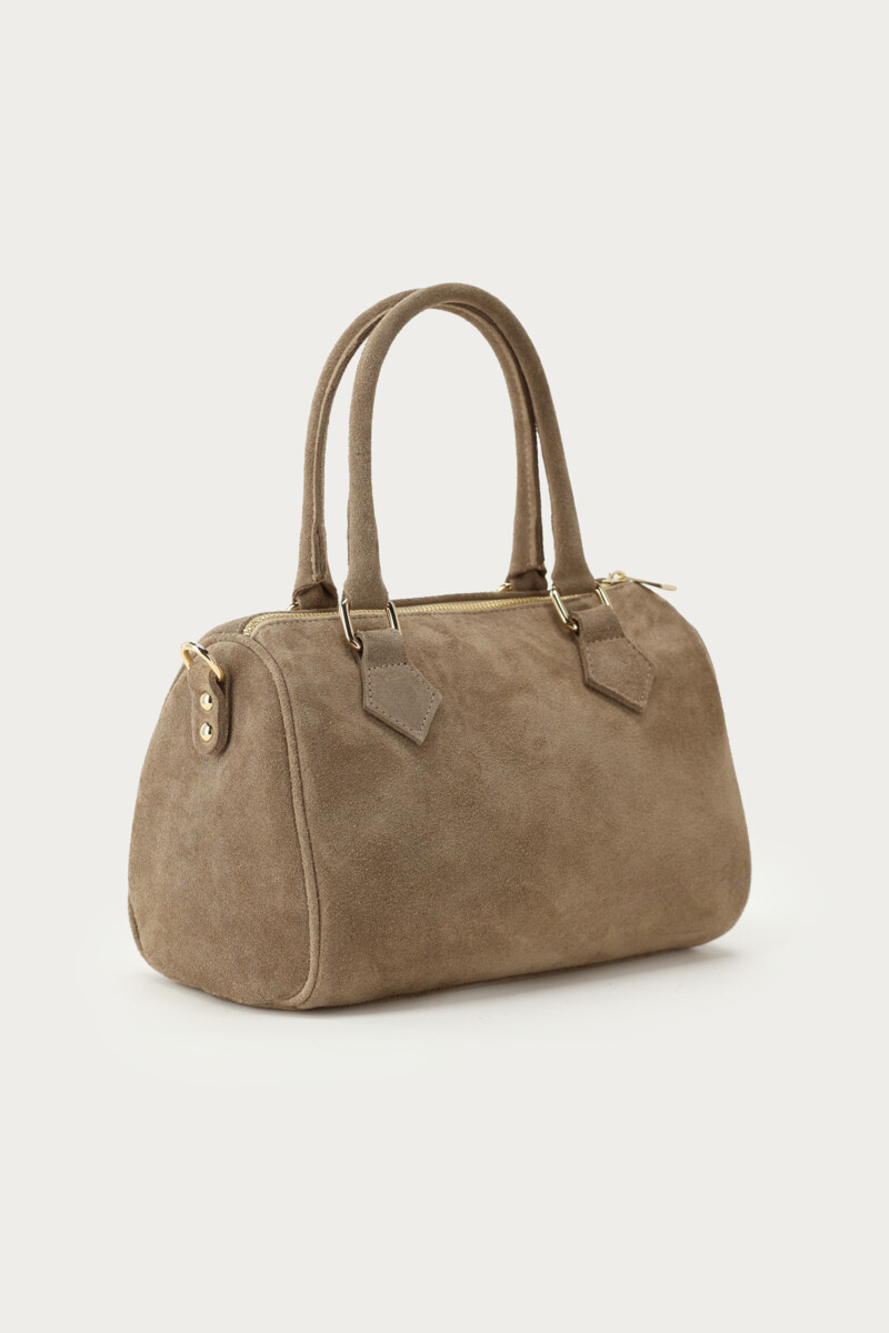 Taupe suede bag | My Jewellery