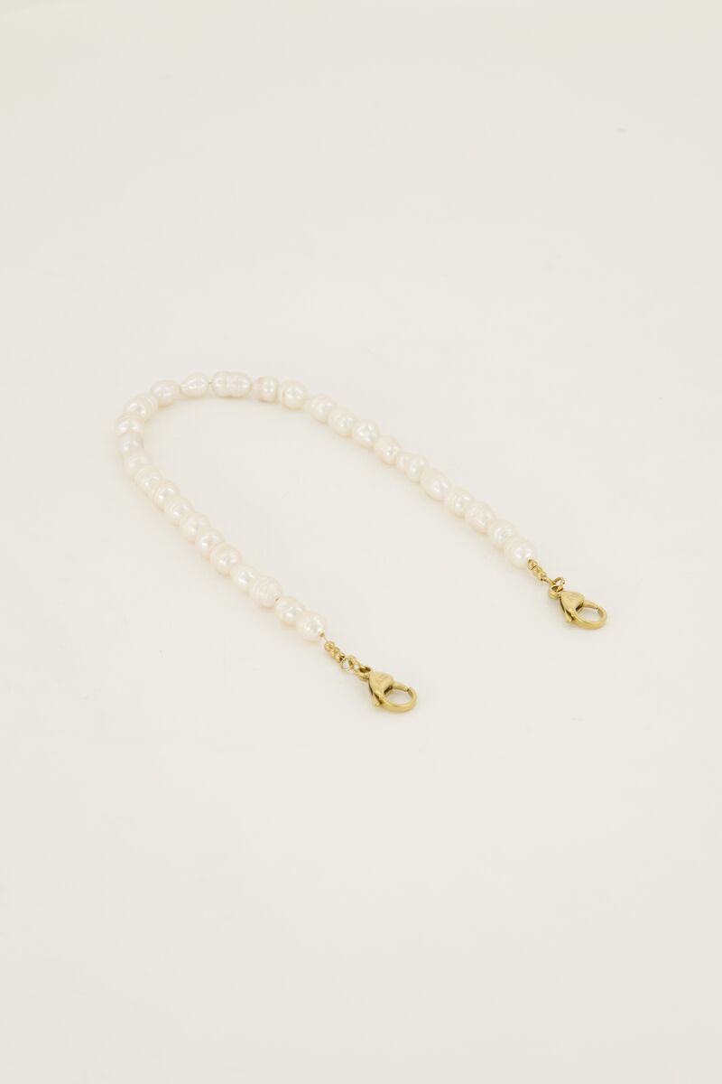 Telefoonkoord met parels kort | My Jewellery