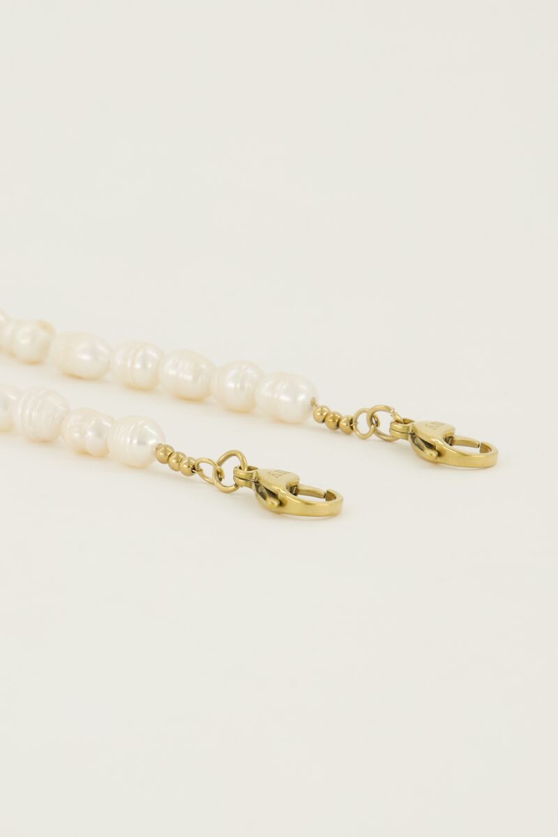 Telefoonkoord met parels kort | My Jewellery