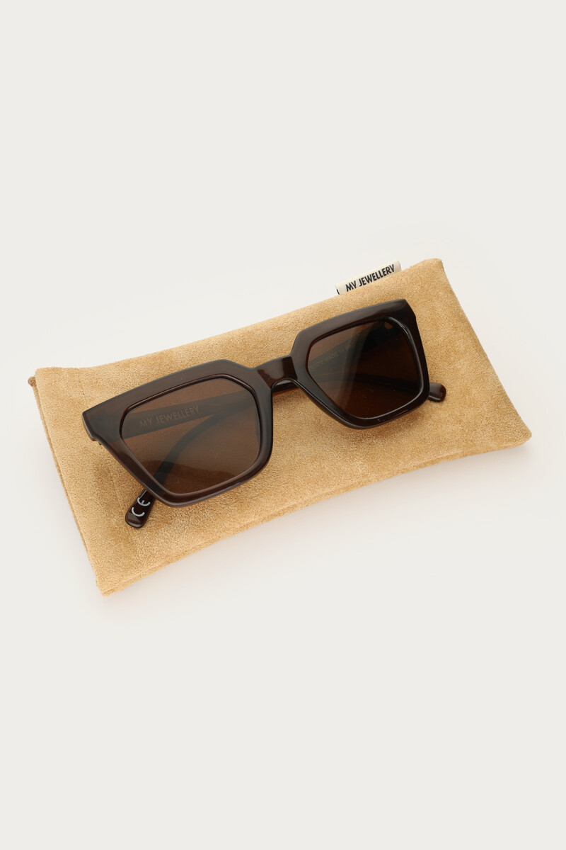 The Grace brown square sunglasses | My Jewellery