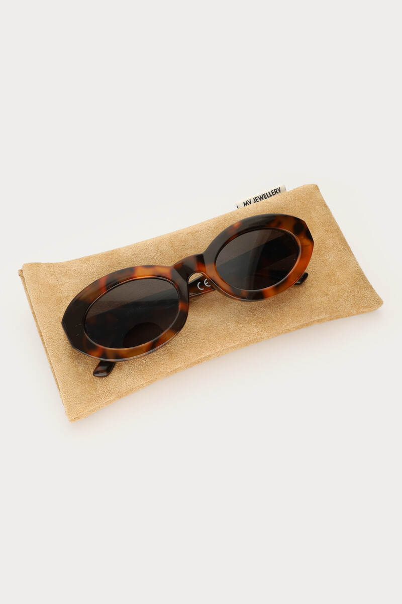 The Jutta brown cat-eye sunglasses