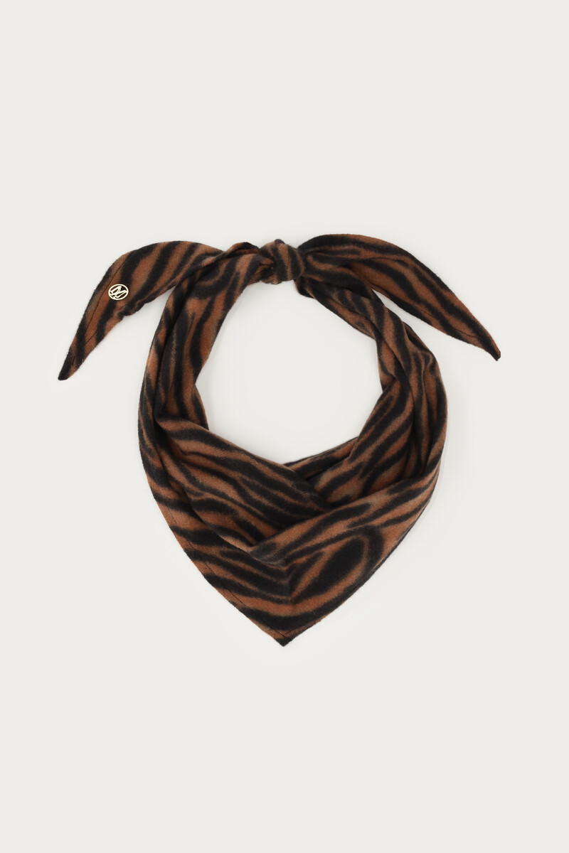 Tiger print triangle scarf | My Jewellery