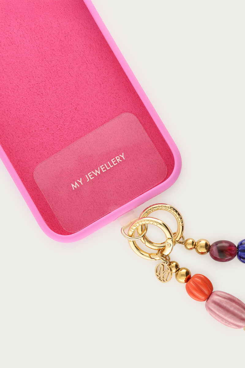 Transparent phone cord attachment | My Jewellery