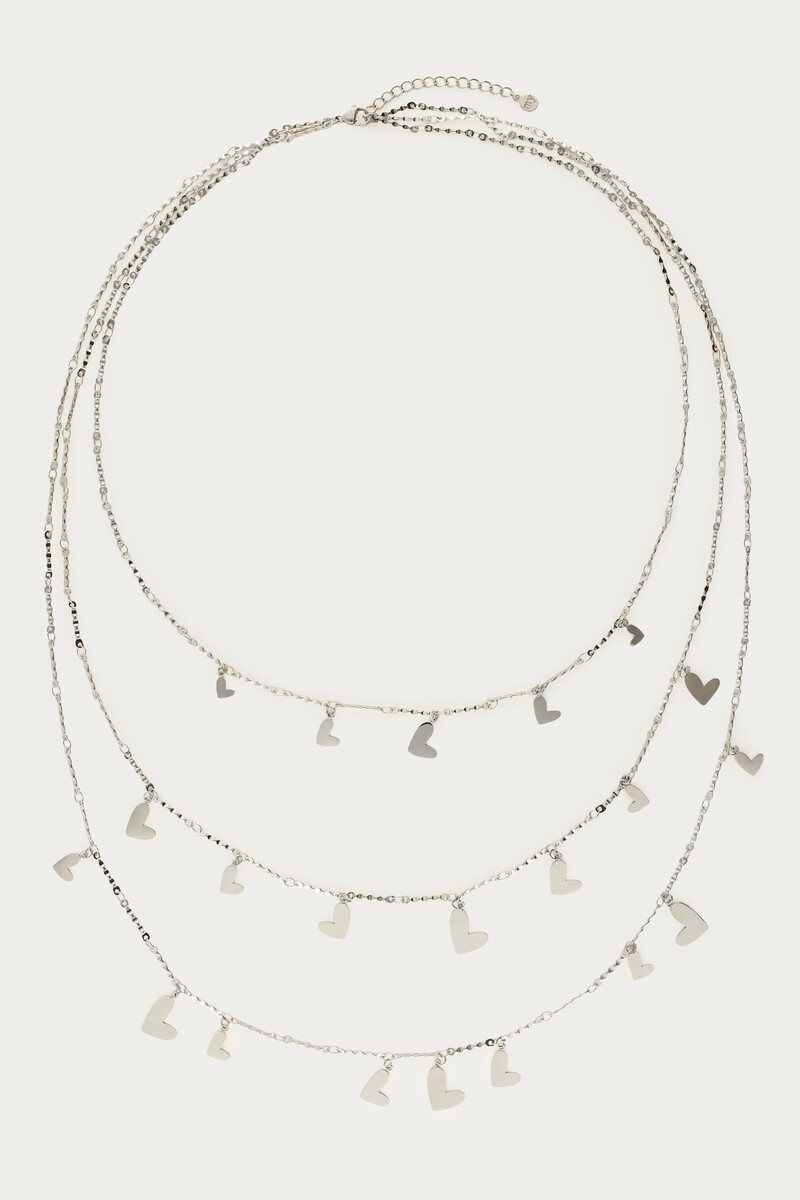 Triple long necklace with hearts | My Jewellery