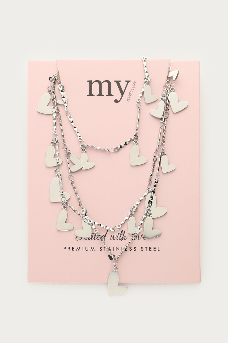 Triple long necklace with hearts | My Jewellery