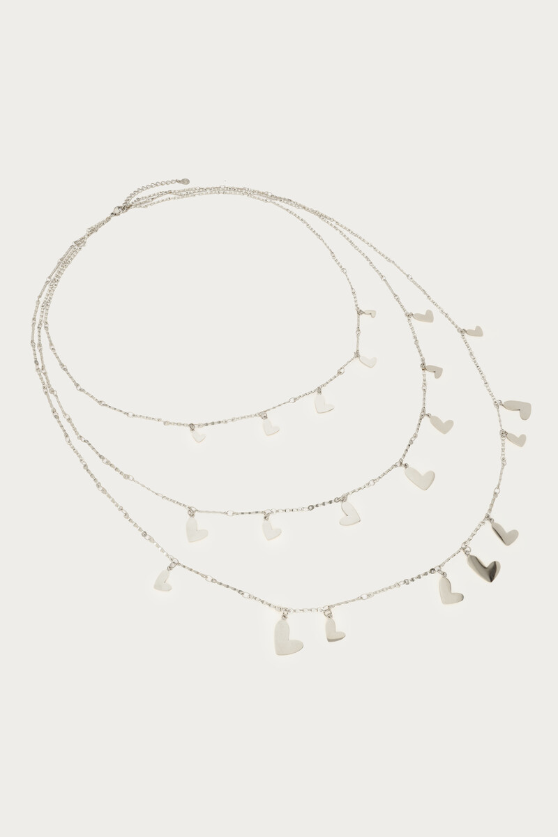 Triple long necklace with hearts | My Jewellery