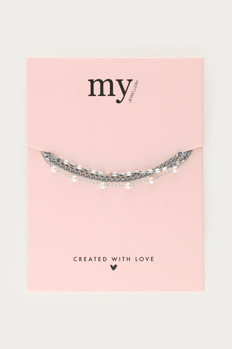 Triple bracelet with faux pearls | My Jewellery