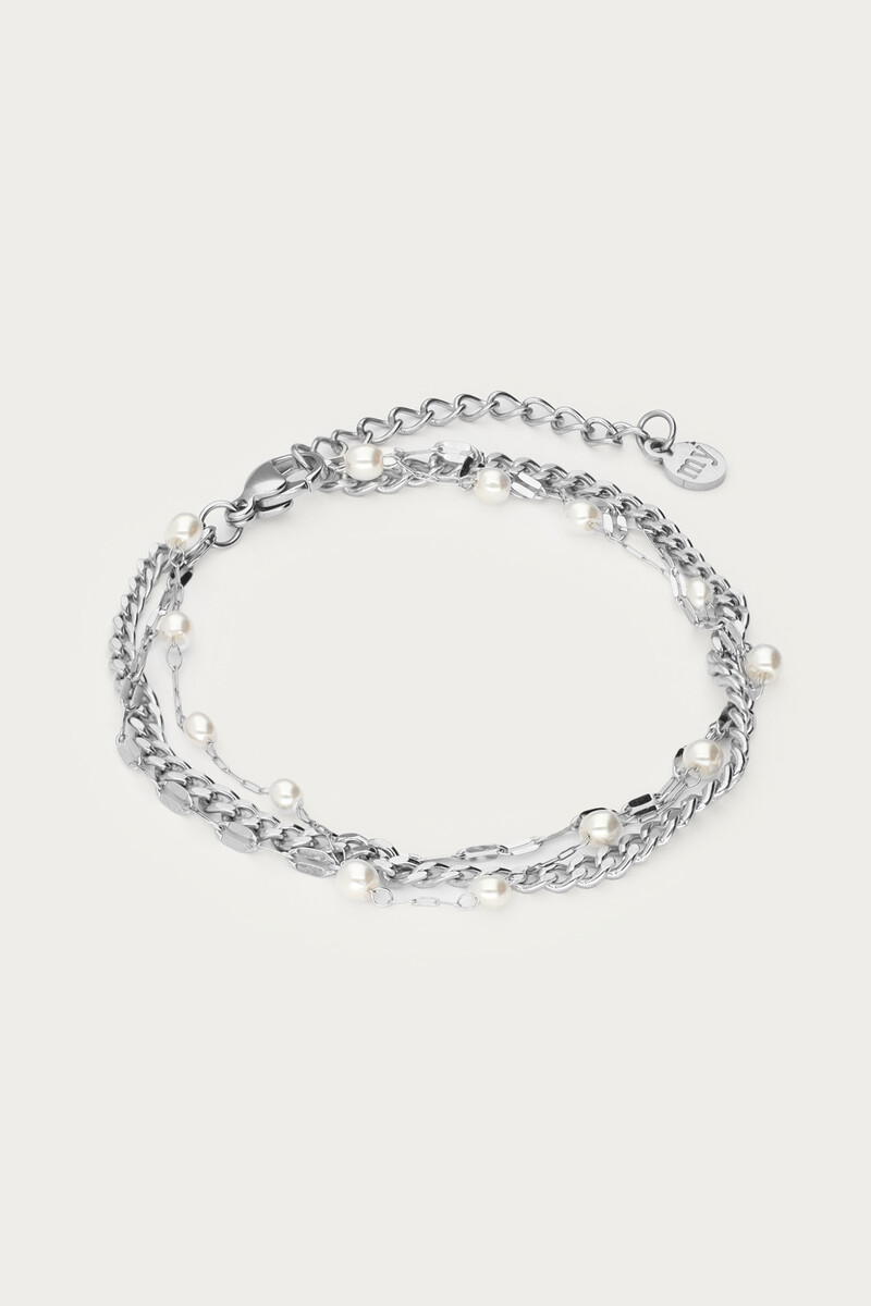 Triple bracelet with faux pearls | My Jewellery