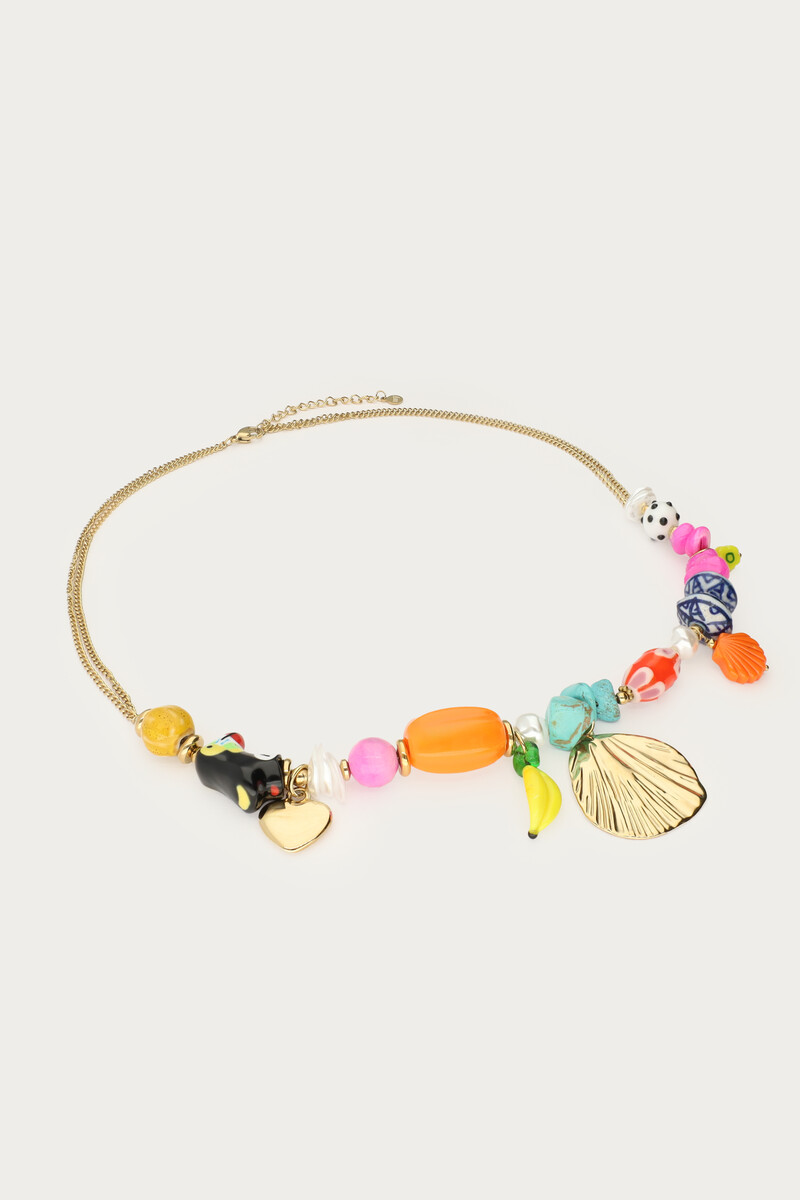 Tropical beaded necklace with toucan | My Jewellery