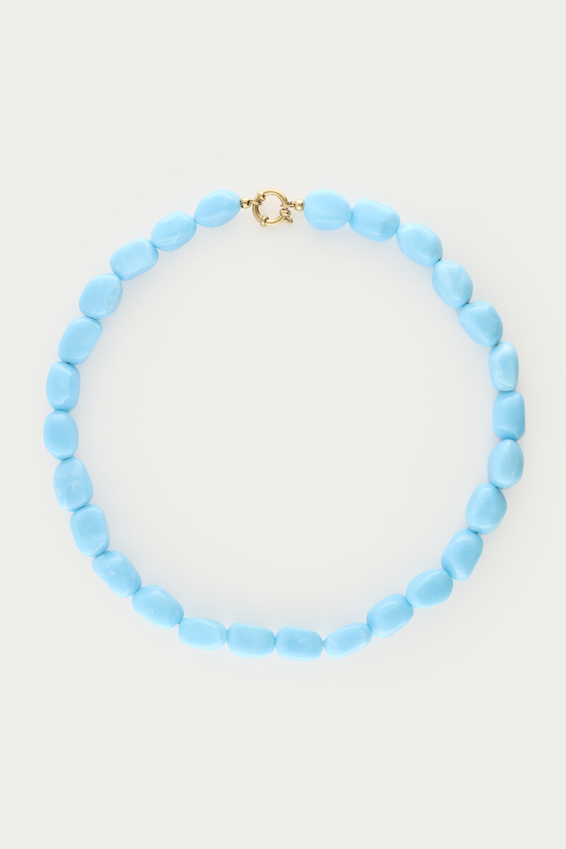 Tropical blue beaded necklace | My Jewellery