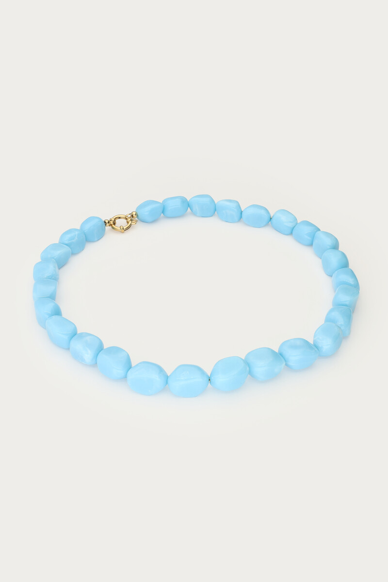 Tropical blue beaded necklace | My Jewellery