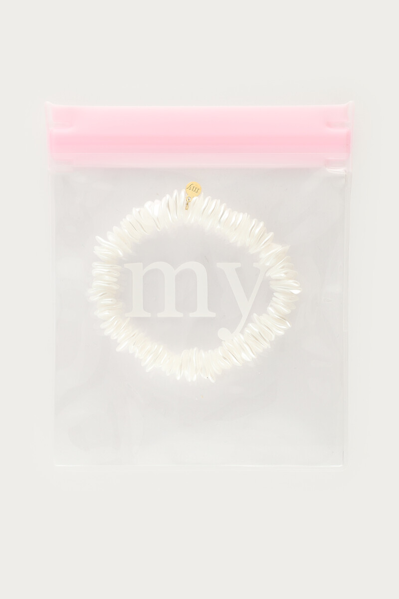 Tropical elastic bracelet with shells | My Jewellery