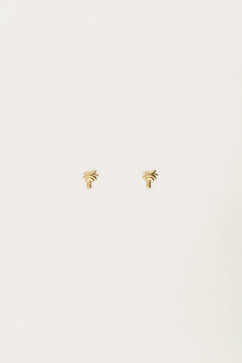 Tropical studs with palm tree | My Jewellery