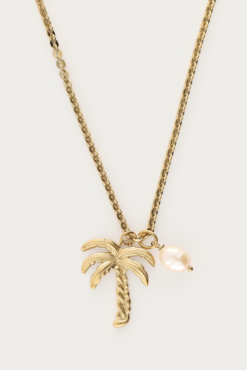 Tropical long necklace with palm tree | My Jewellery