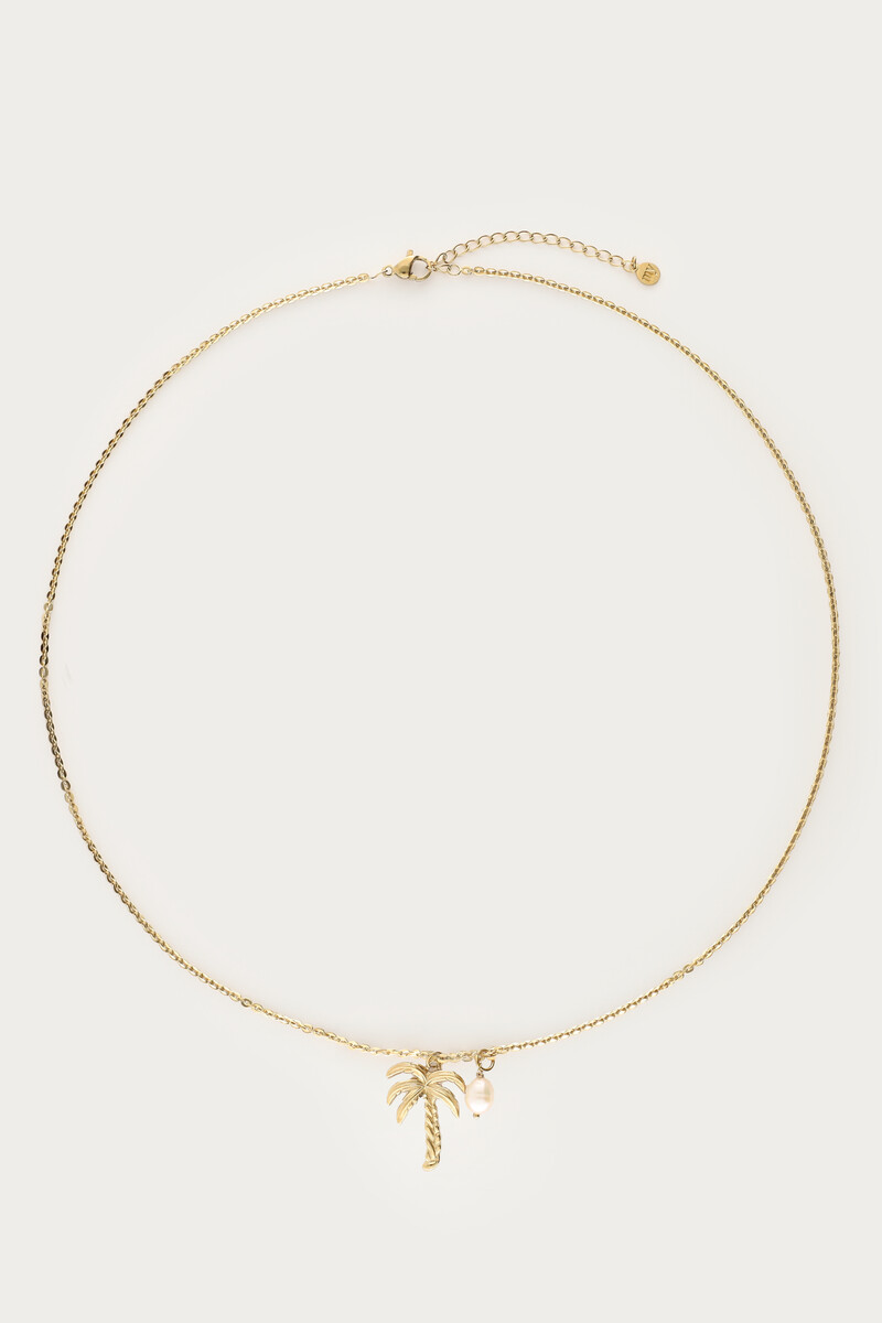 Tropical long necklace with palm tree | My Jewellery