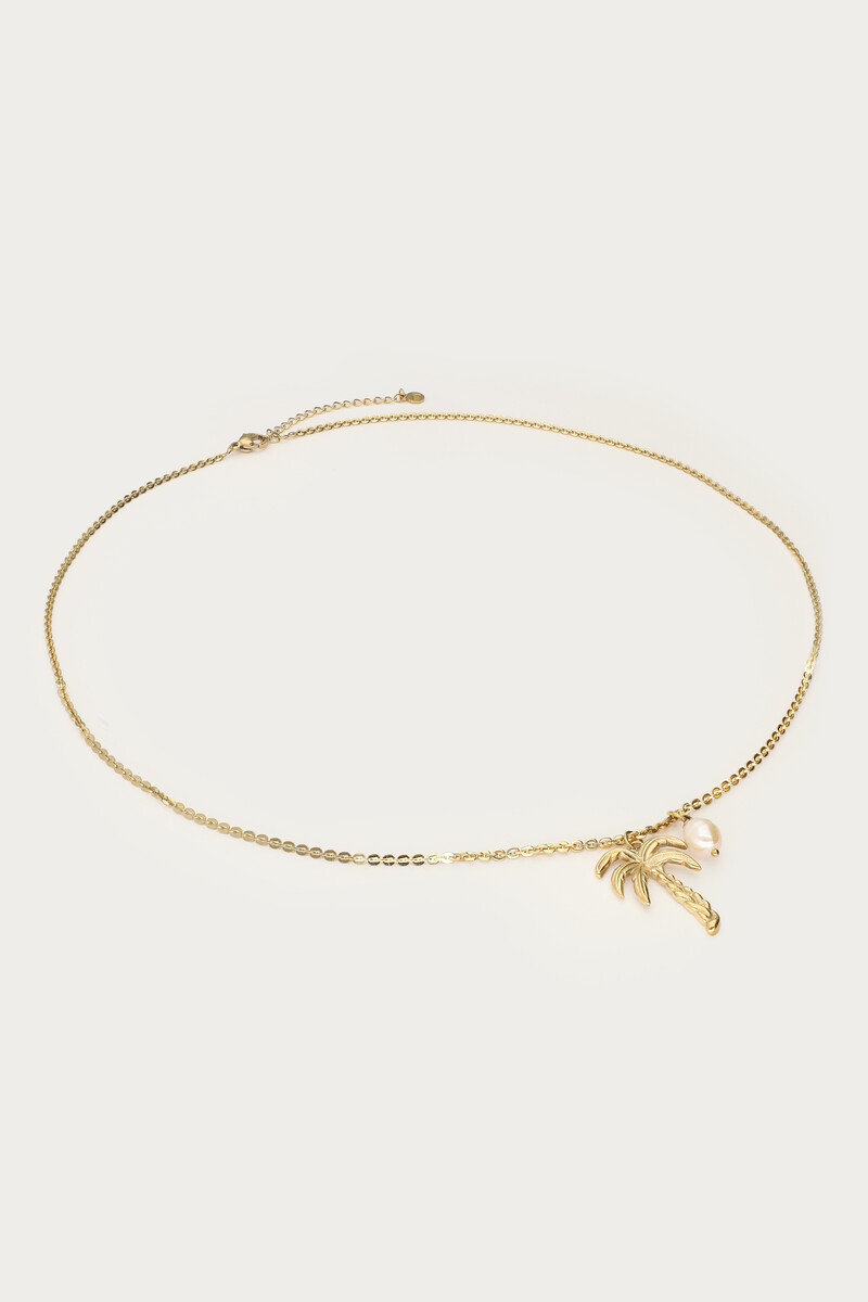 Tropical long necklace with palm tree | My Jewellery