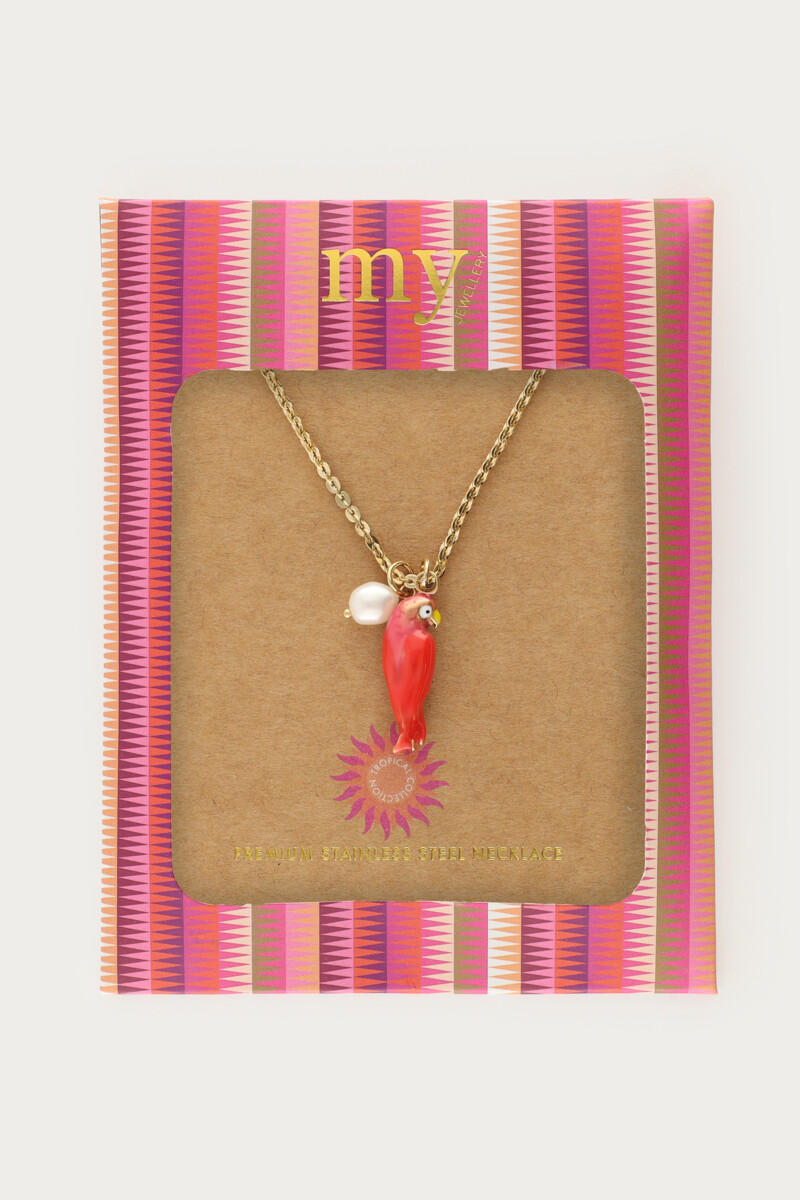 Tropical necklace with parrot | My Jewellery
