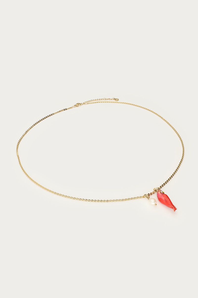 Tropical necklace with parrot | My Jewellery