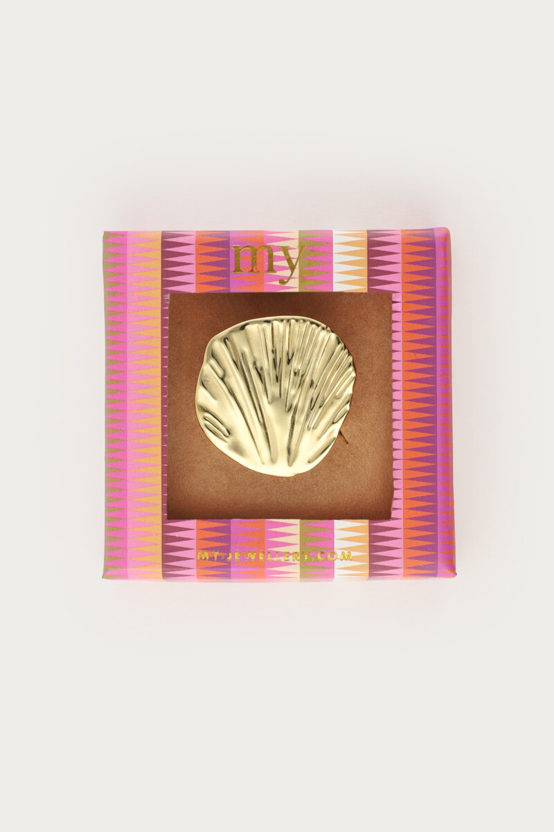 Tropical statement ring with shell | My Jewellery