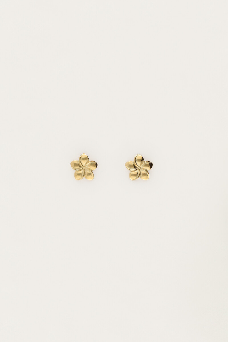 Tropical stud met minimalistische bloem