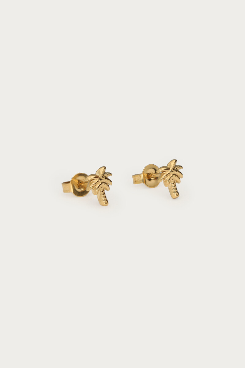 Tropical studs with palm tree | My Jewellery