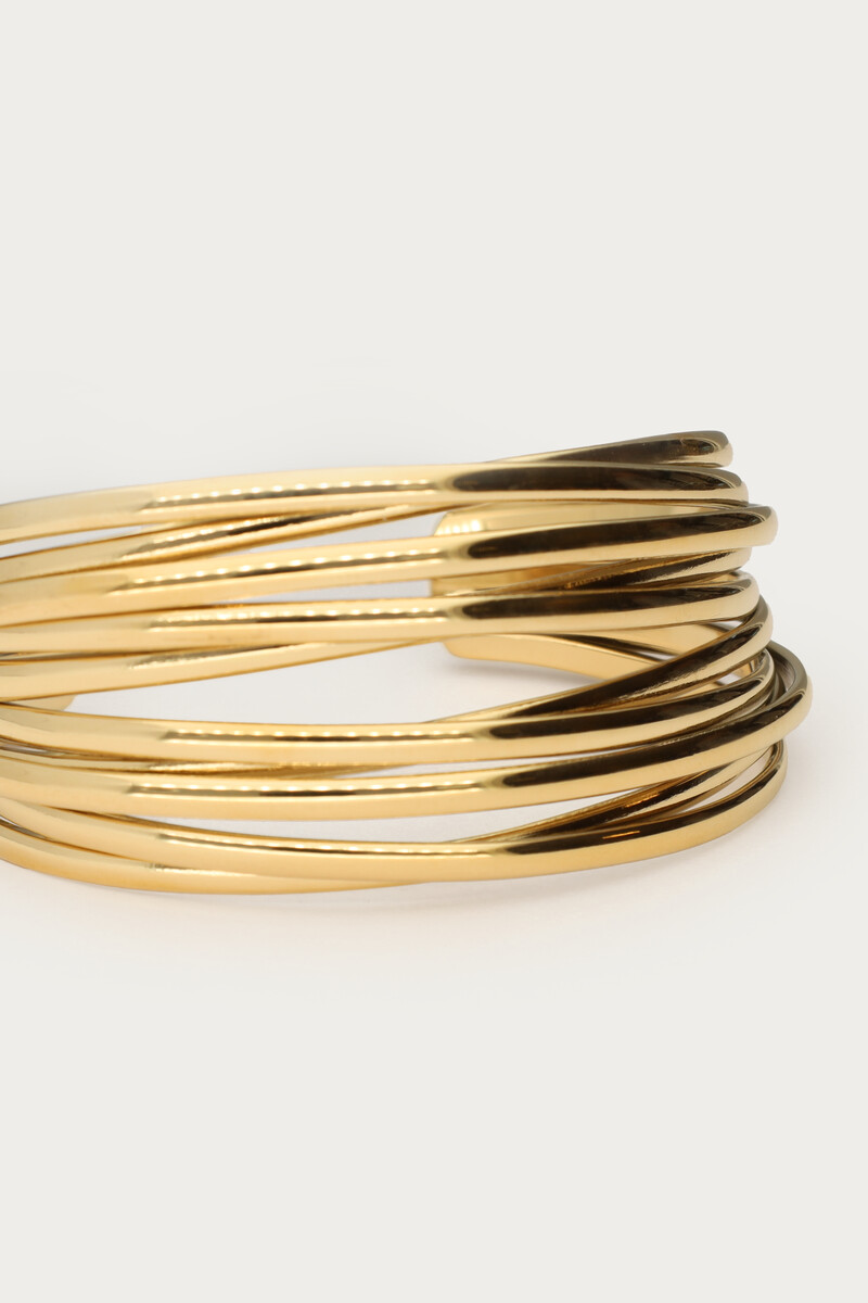 Tropical bangle with crossed wires | My Jewellery